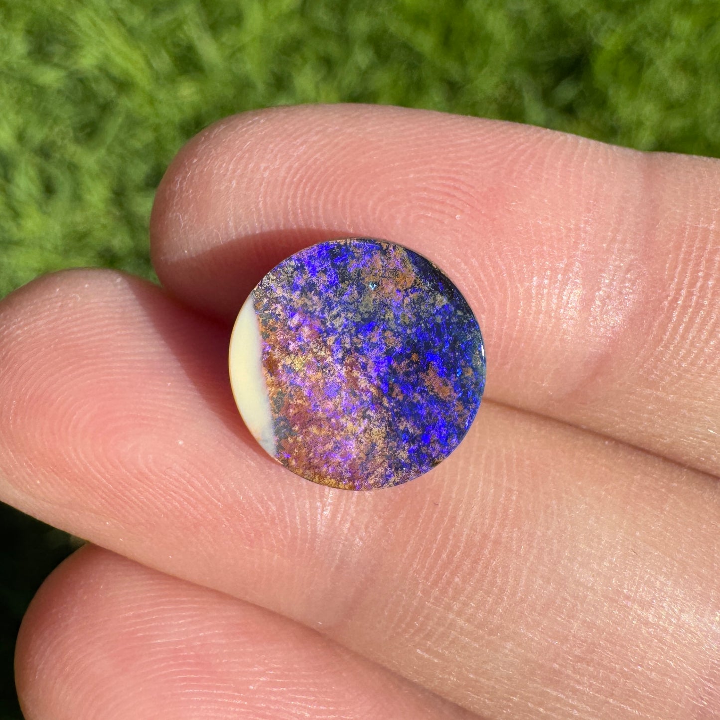 6.62 Ct round boulder opal pair