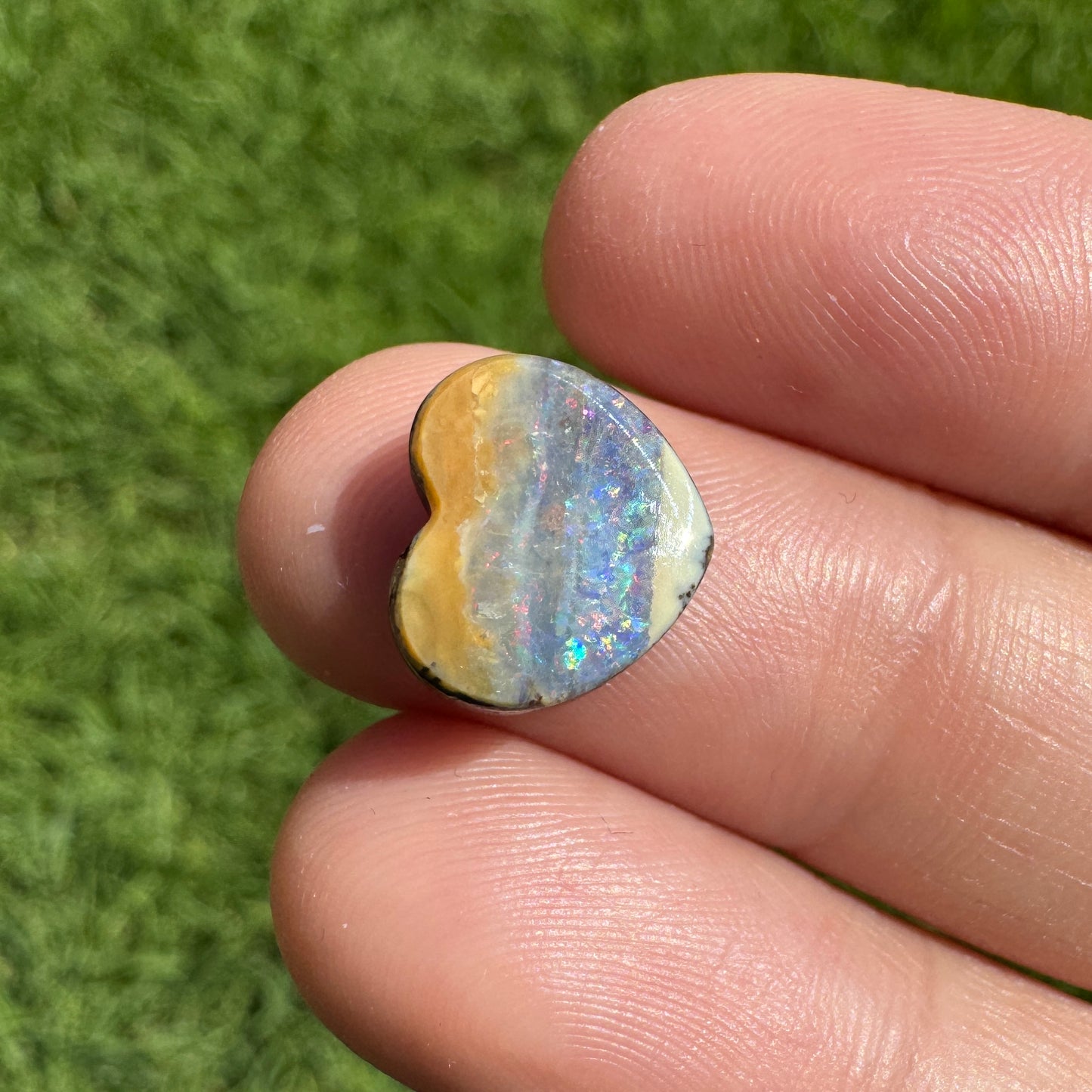 3.39 Ct small heart boulder opal