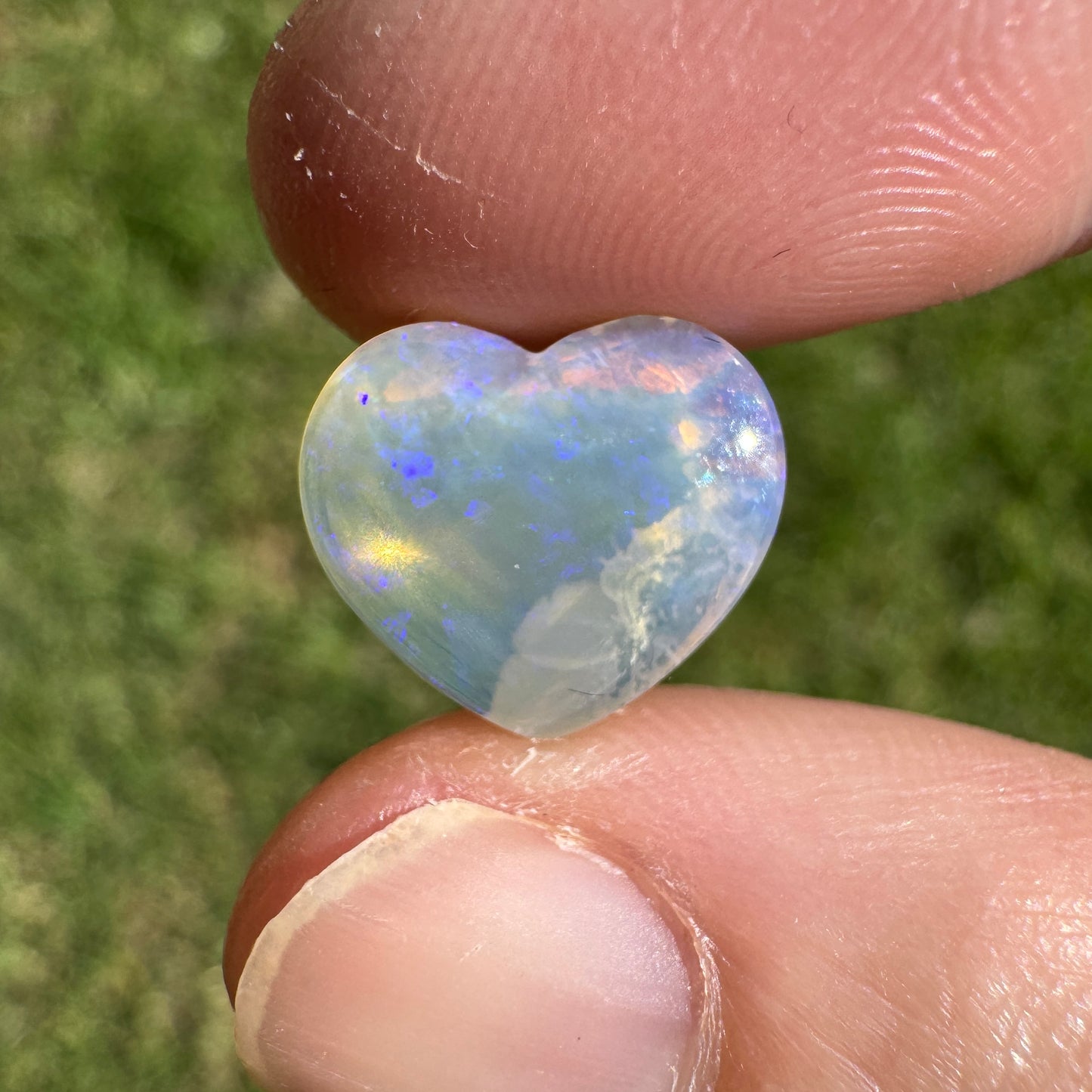 3.75 Ct wood replacement heart opal