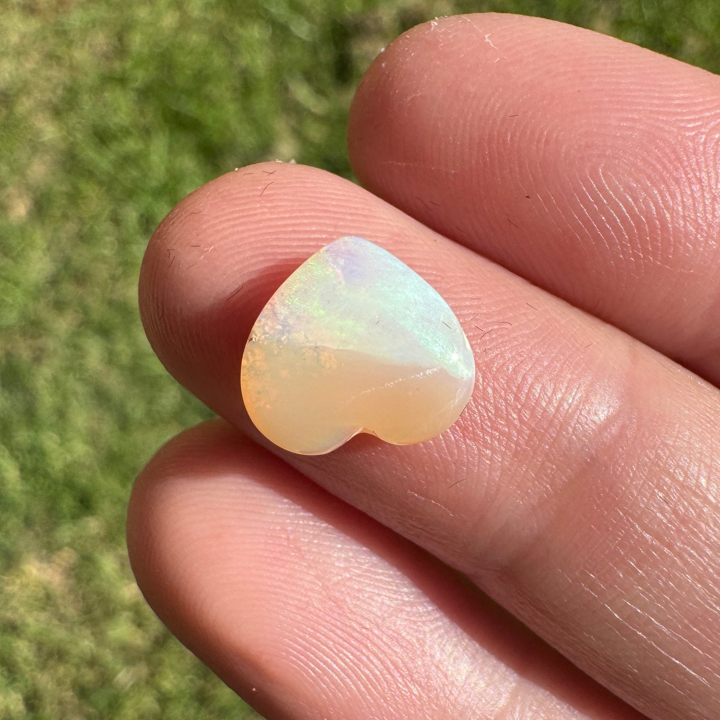 1.78 Ct crystal heart opal