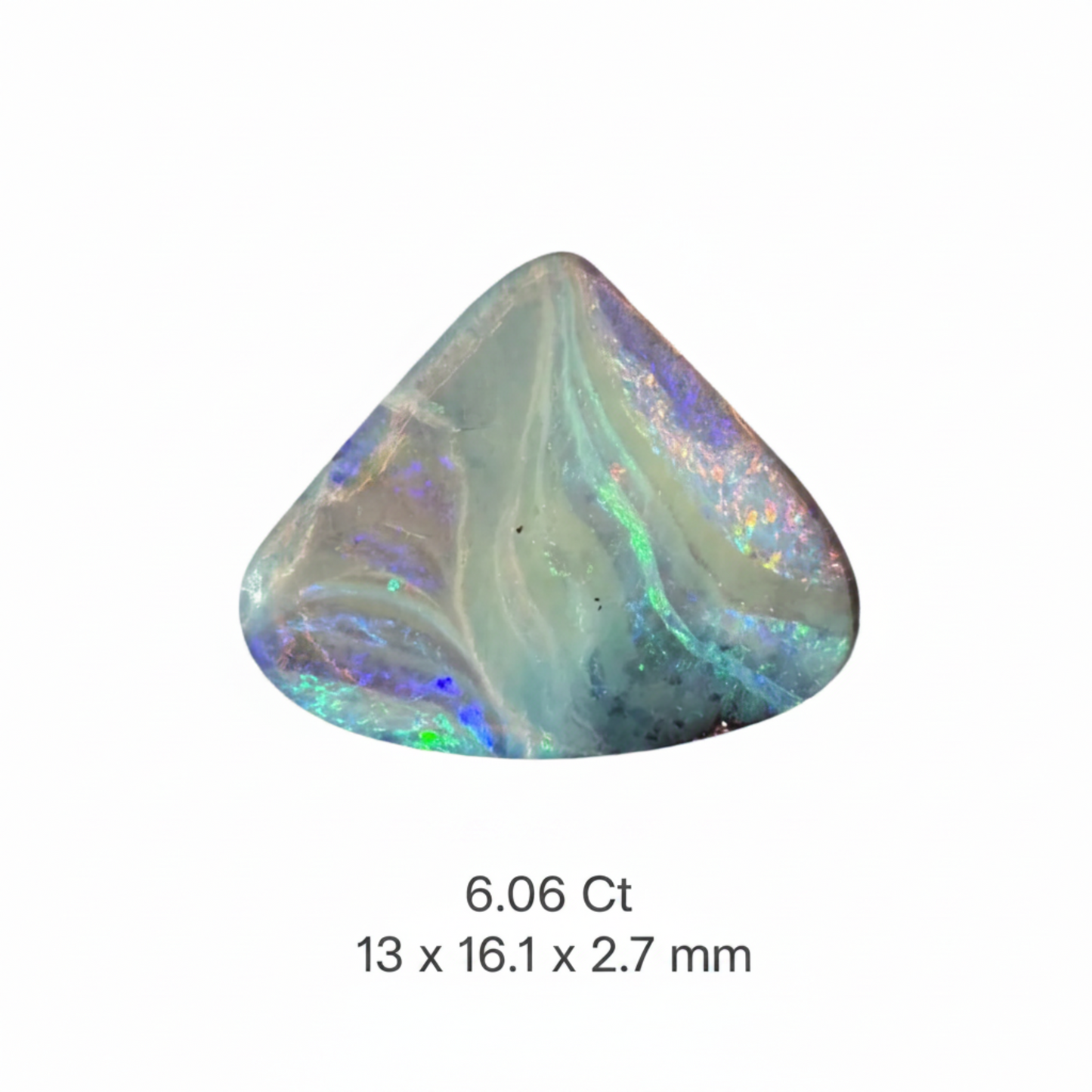 6.06 Ct fat teardrop boulder opal