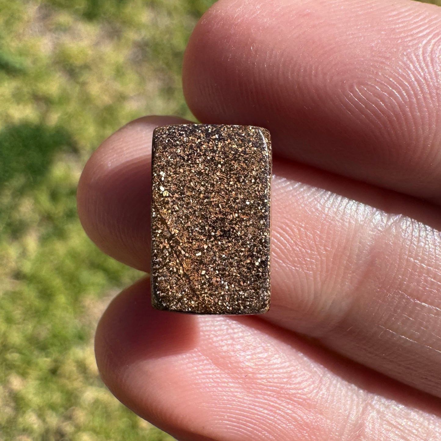 4.14 Ct rectangle boulder opal