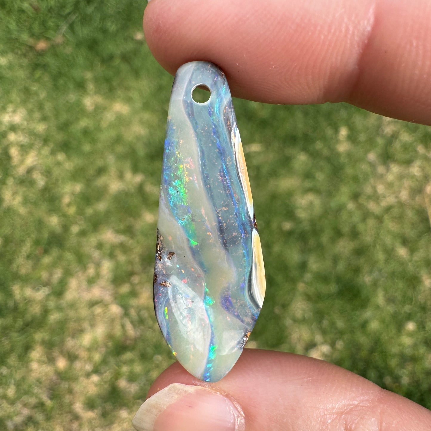 17.50 Ct front-drilled large boulder opal