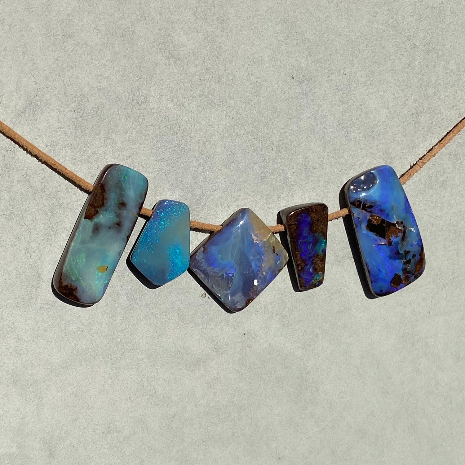 Drilled opals