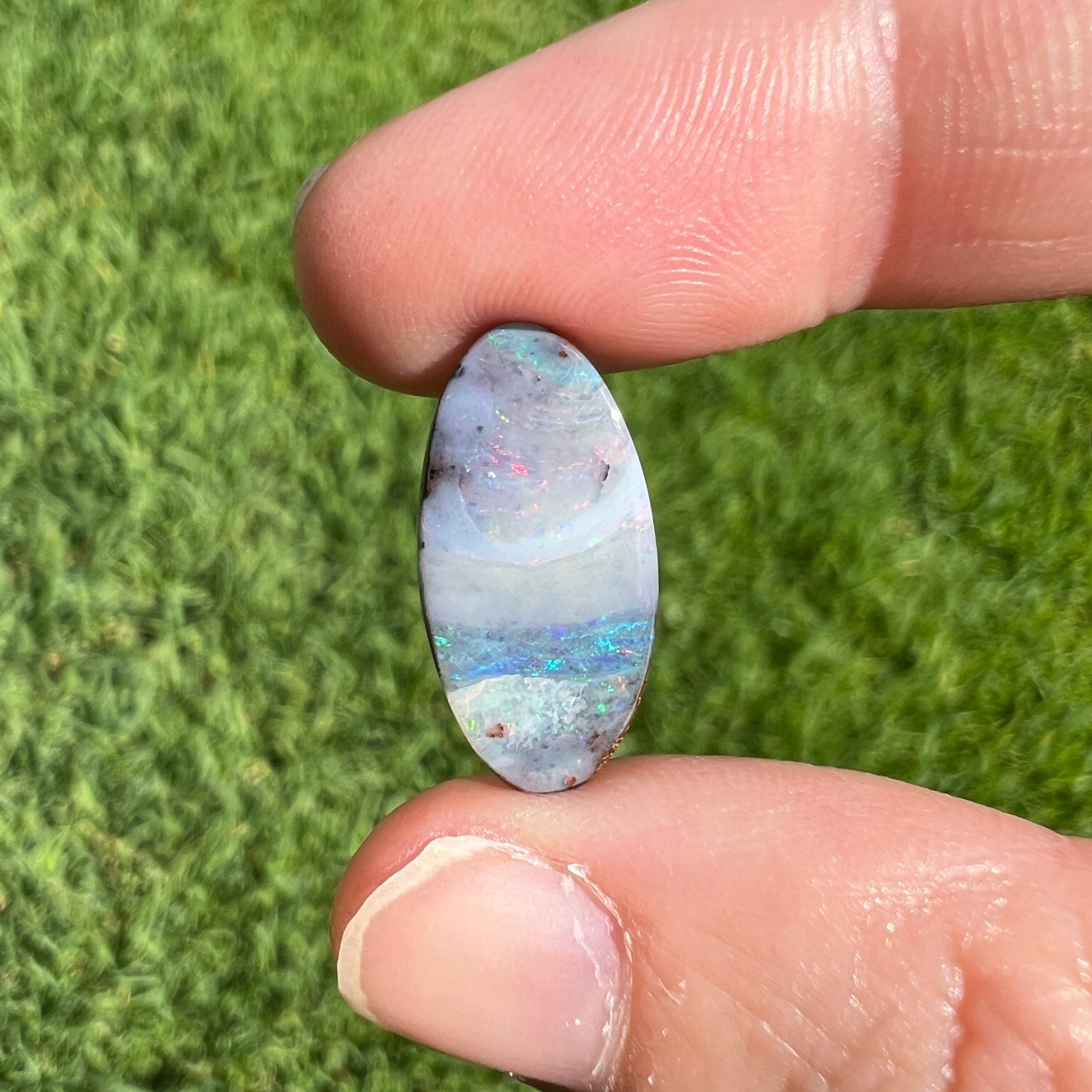 6.11 Ct oval boulder opal