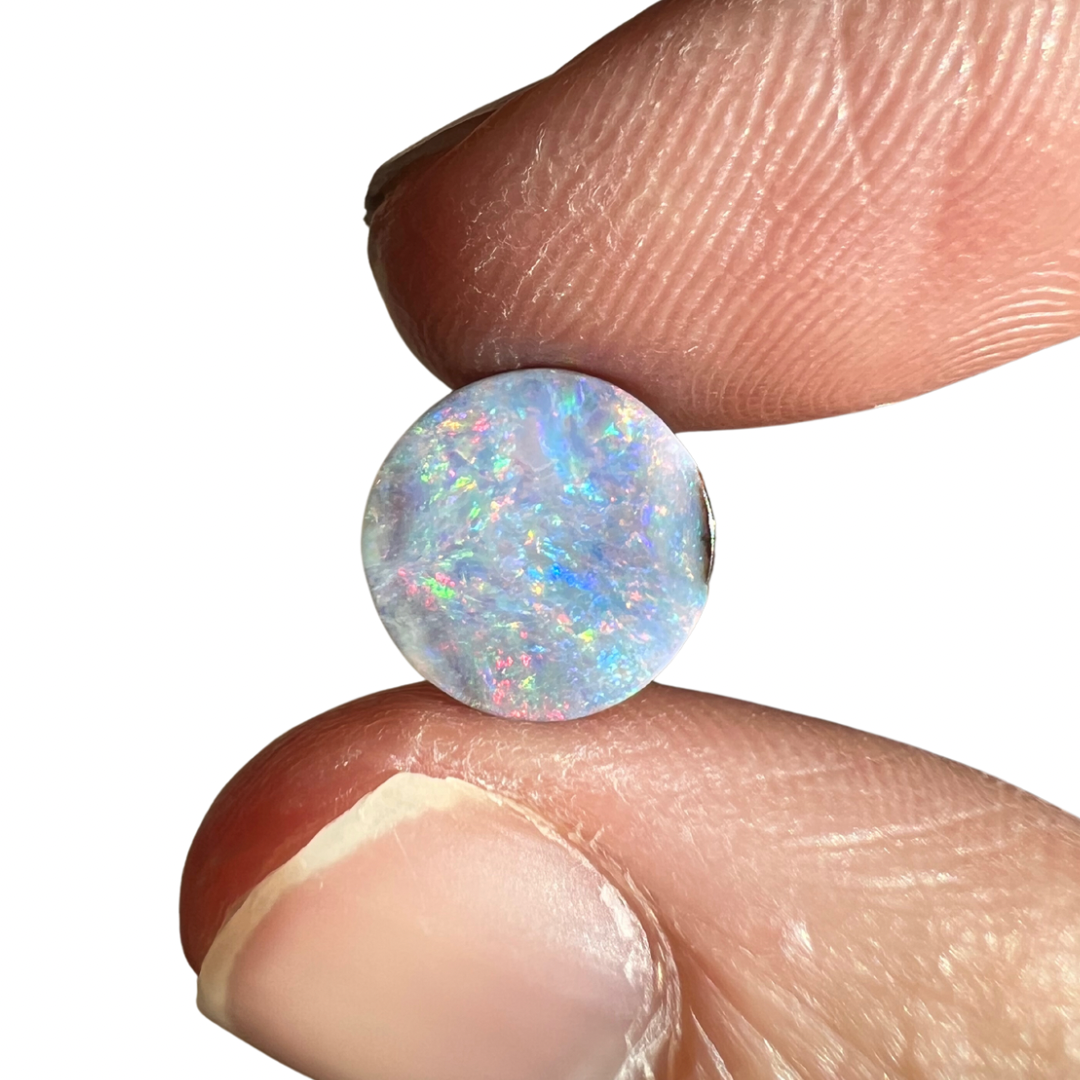 4.18 Ct round boulder opal pair