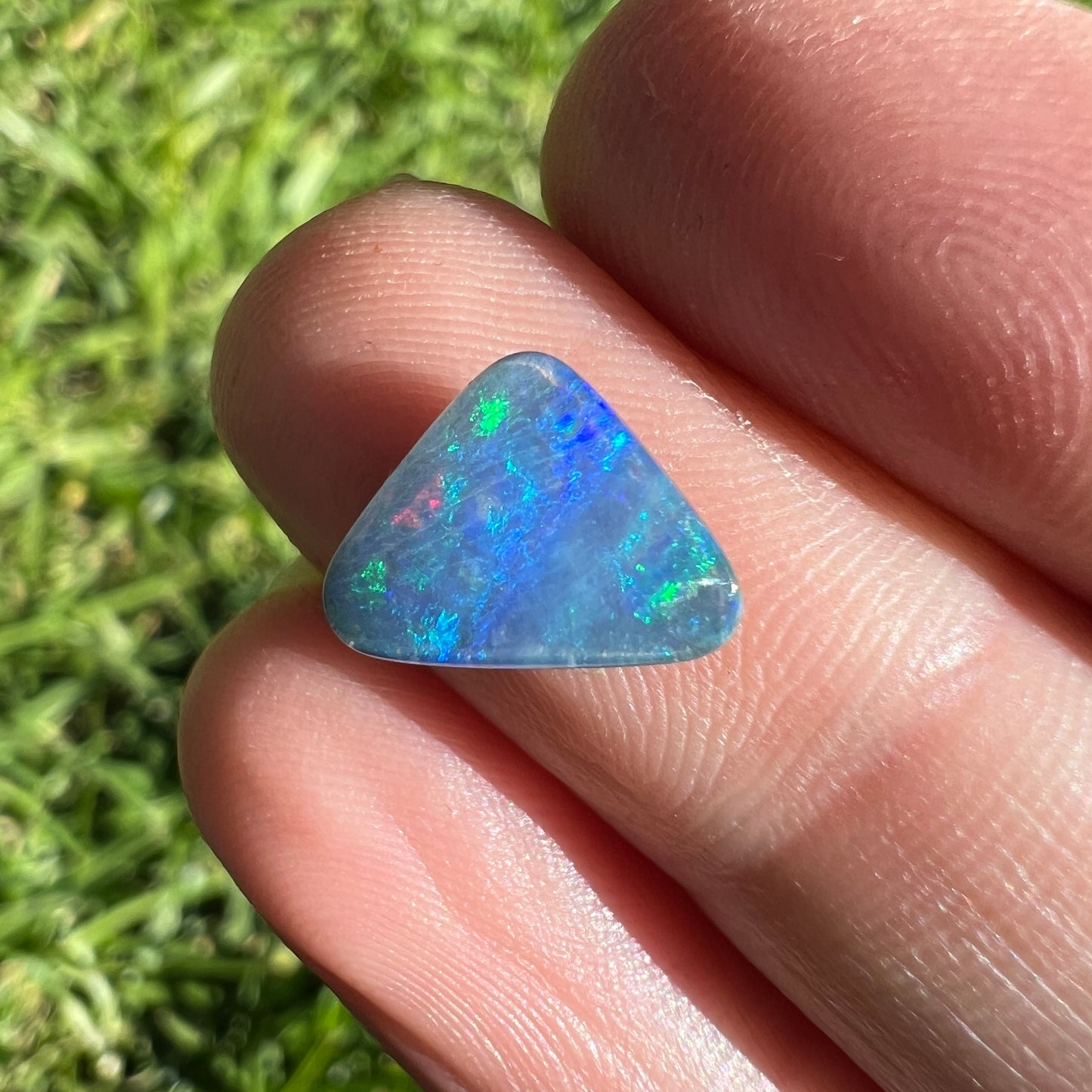 2.36 Ct small triangle boulder opal