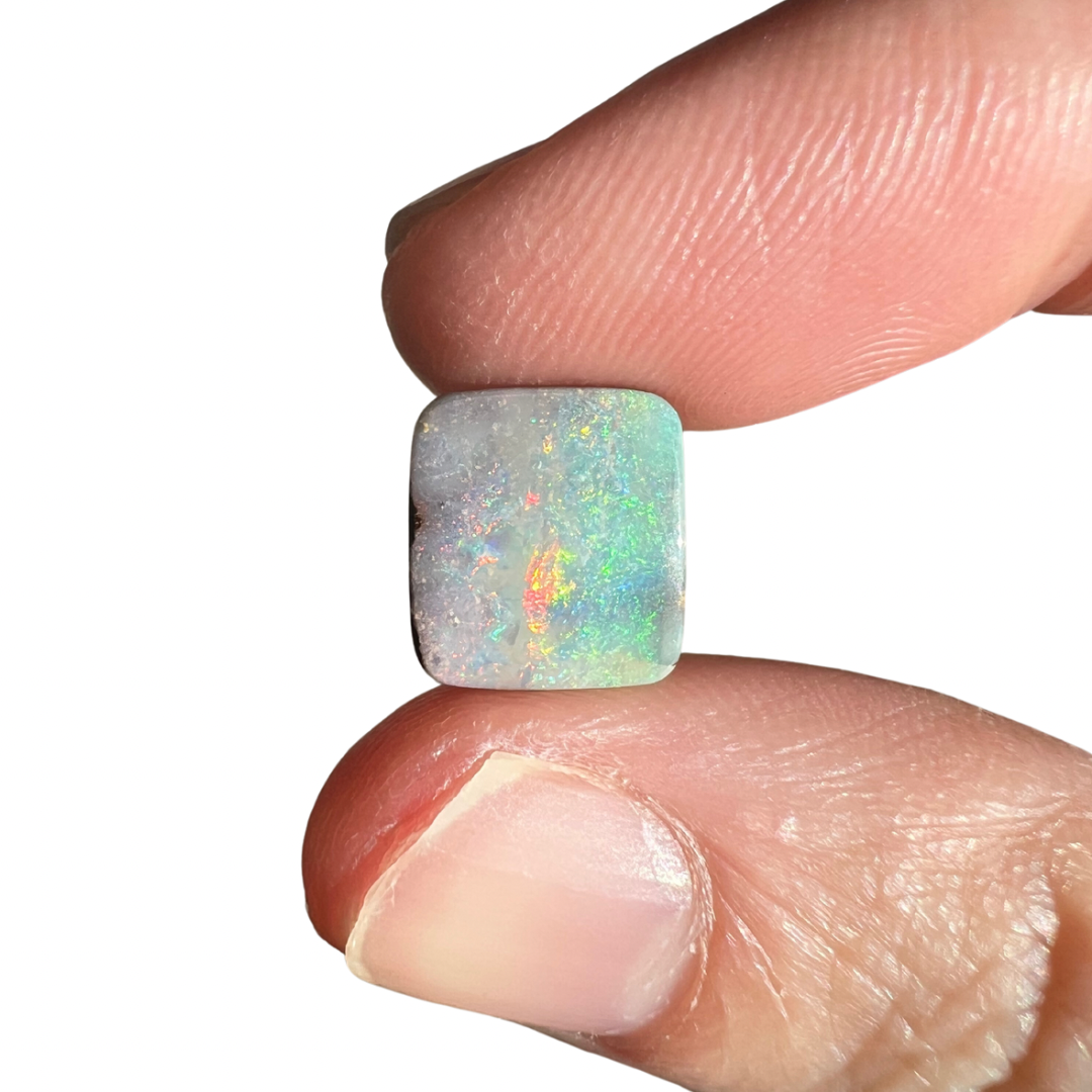 8.37 Ct rectangle boulder opal pair