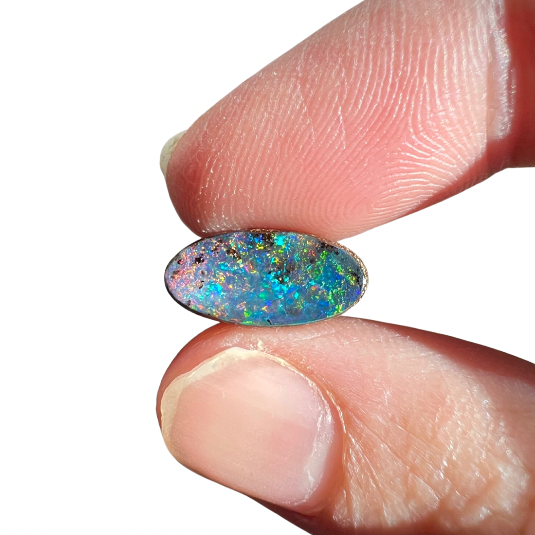 2.67 Ct rainbow boulder opal