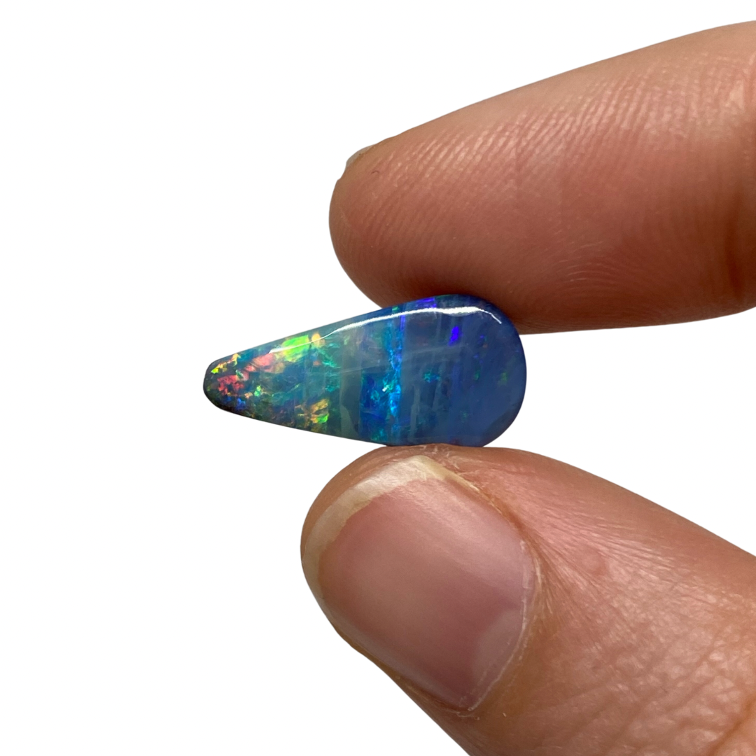 4.06 Ct small teardrop boulder opal