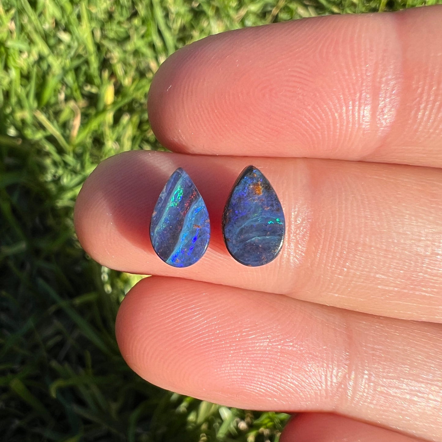 2.21 Ct boulder opal pair