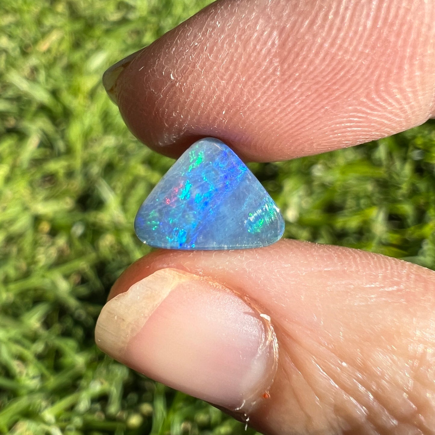 2.36 Ct small triangle boulder opal