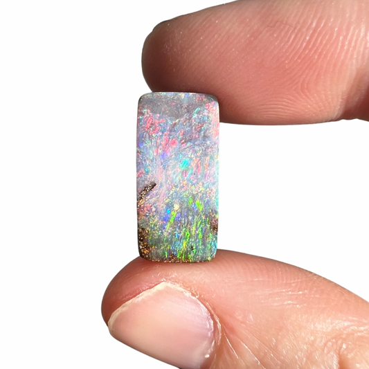 5.46 Ct small rectangle boulder opal