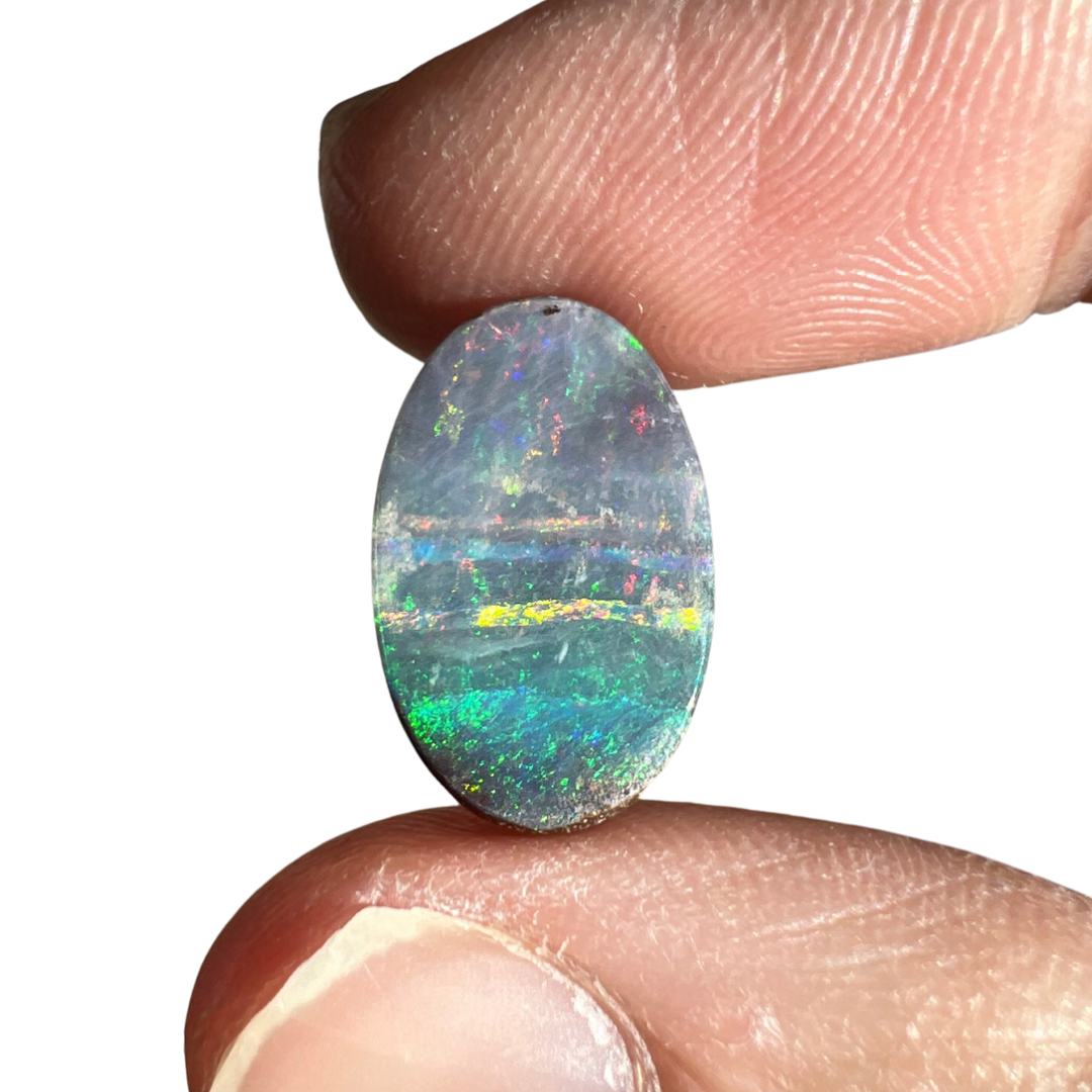 8.84 Ct oval boulder opal pair