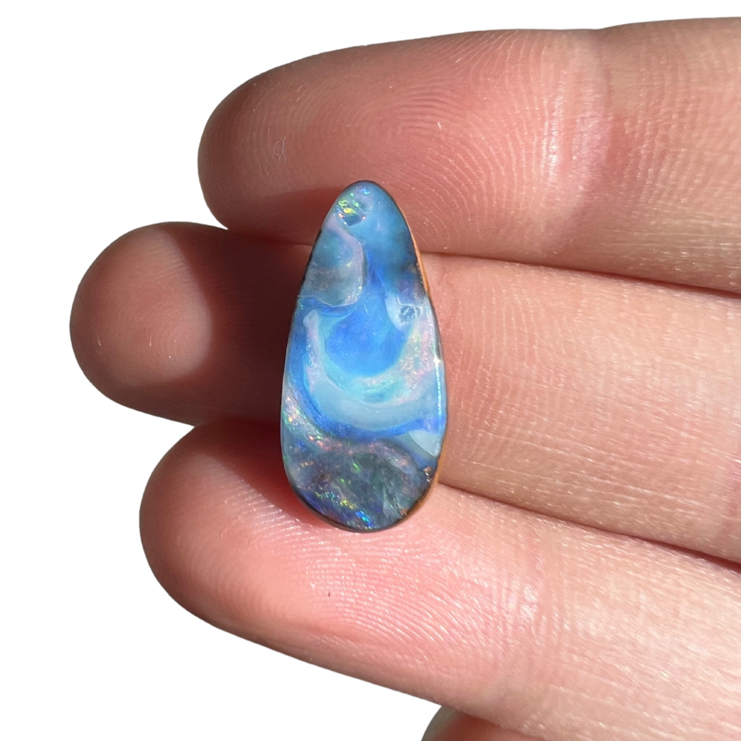 6.10 Ct teardrop boulder opal