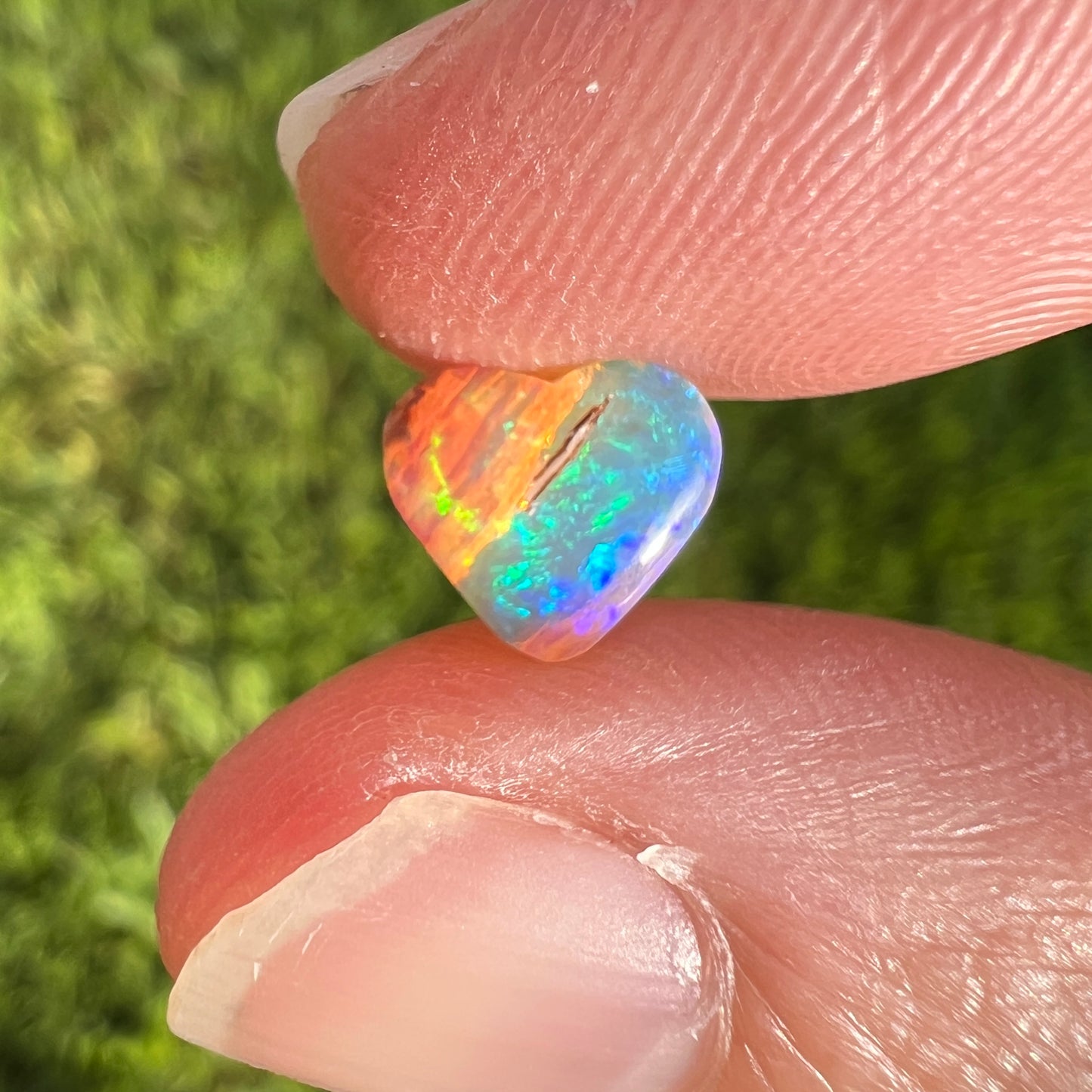 0.84 Ct heart wood replacement opal