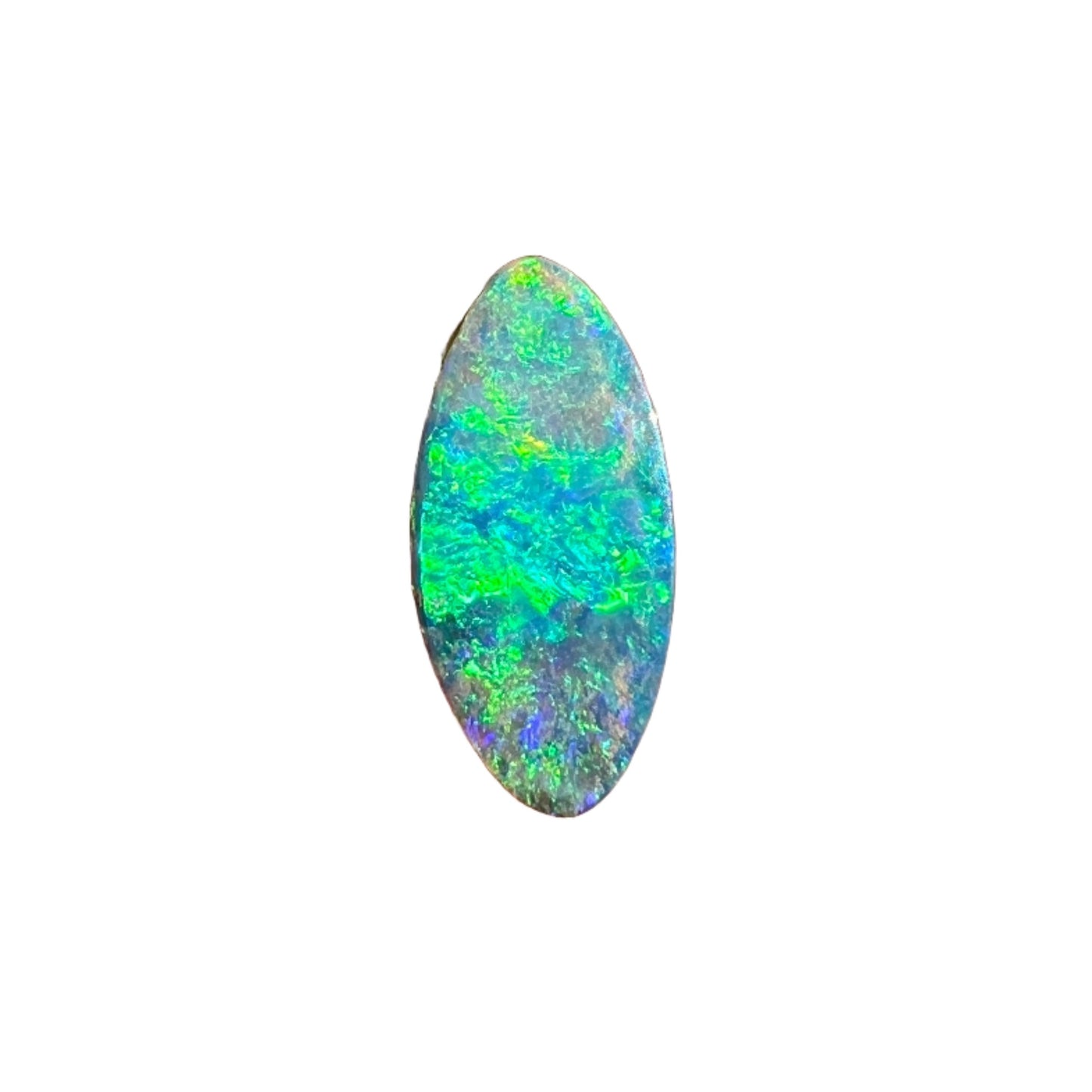 1.16 Ct bright green boulder opal