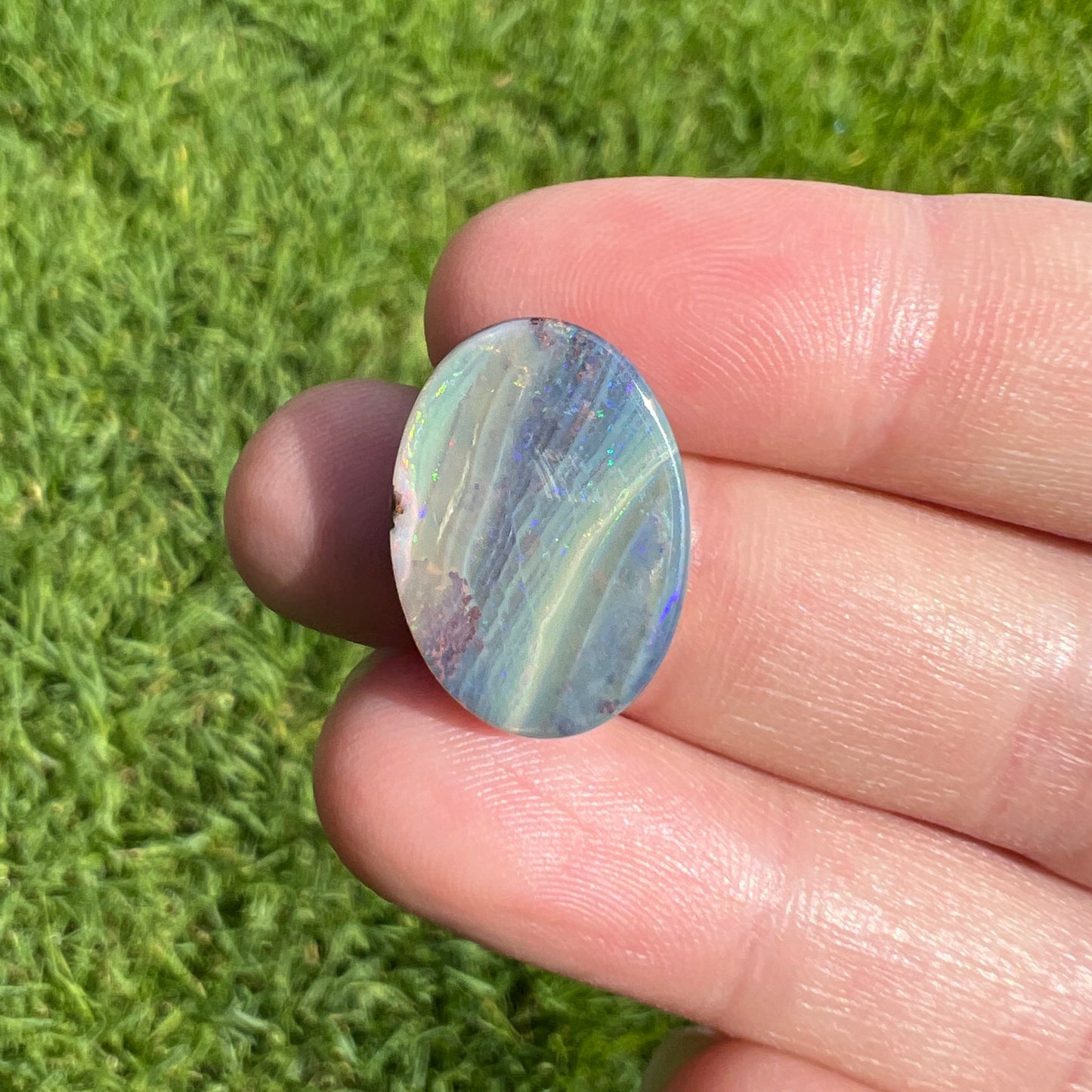 9.32 Ct oval boulder opal