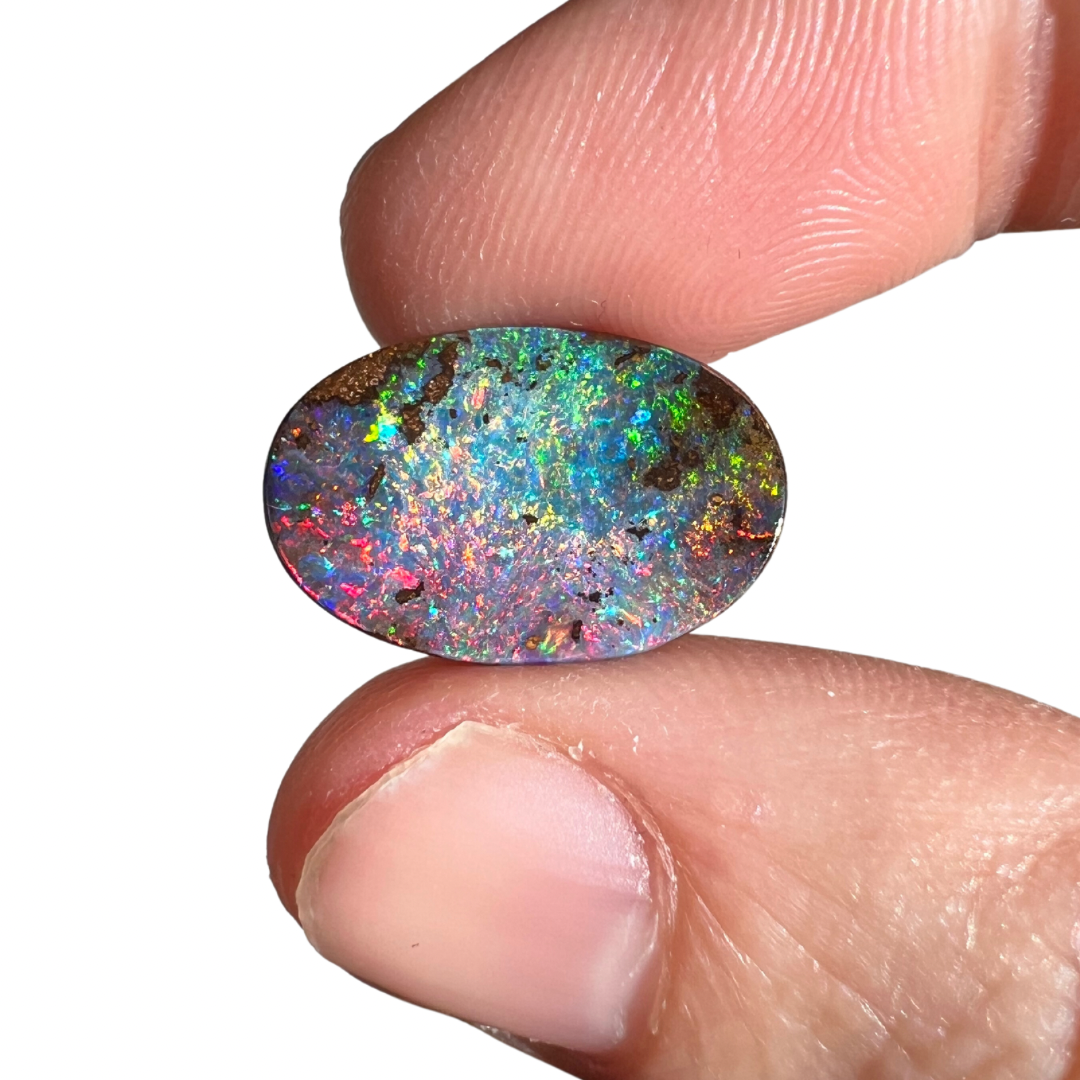 6.42 Ct RAINBOW GEM BOULDER OPAL