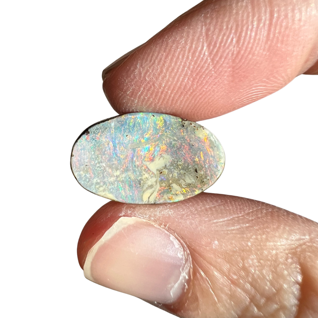 13.53 Ct oval boulder opal pair