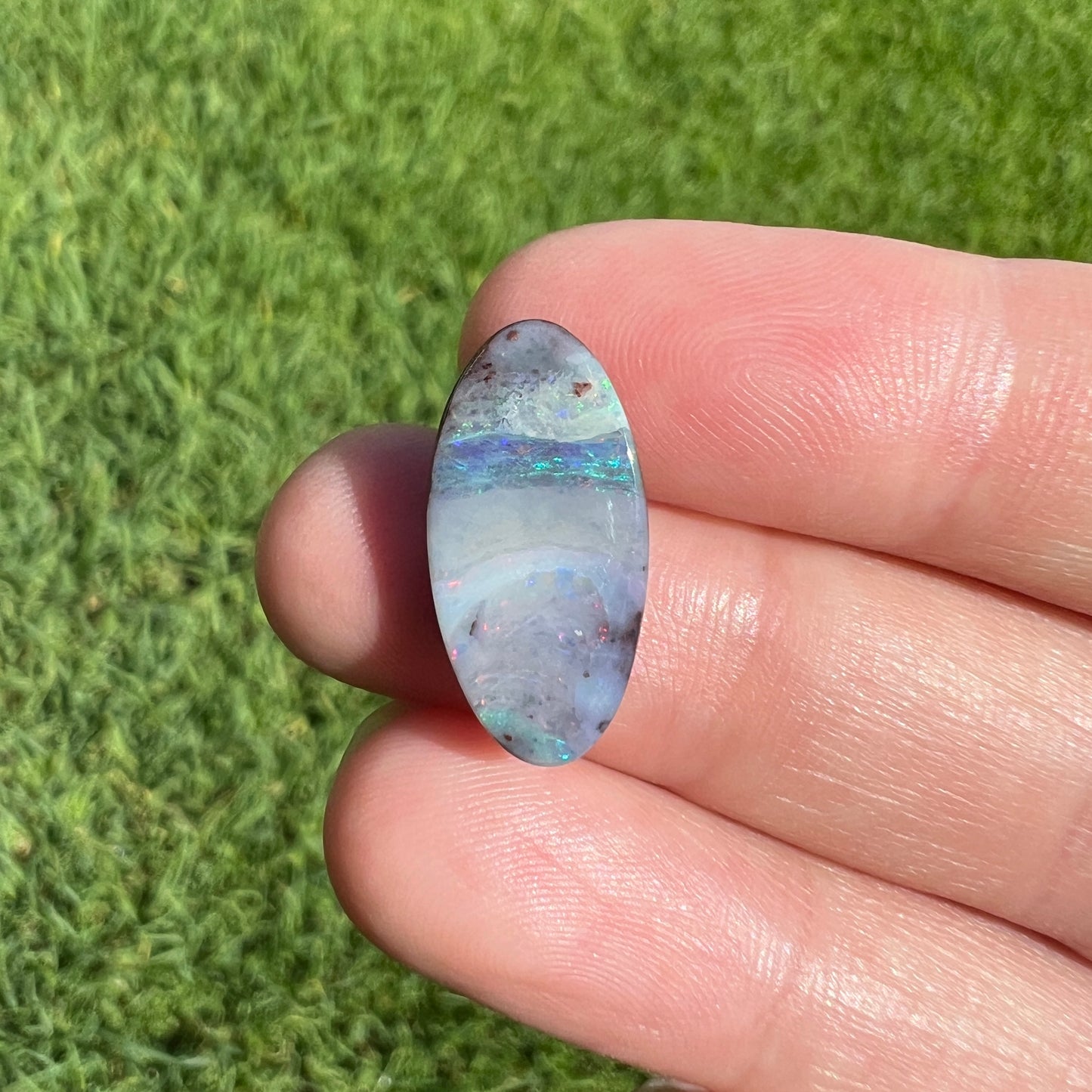 6.11 Ct oval boulder opal