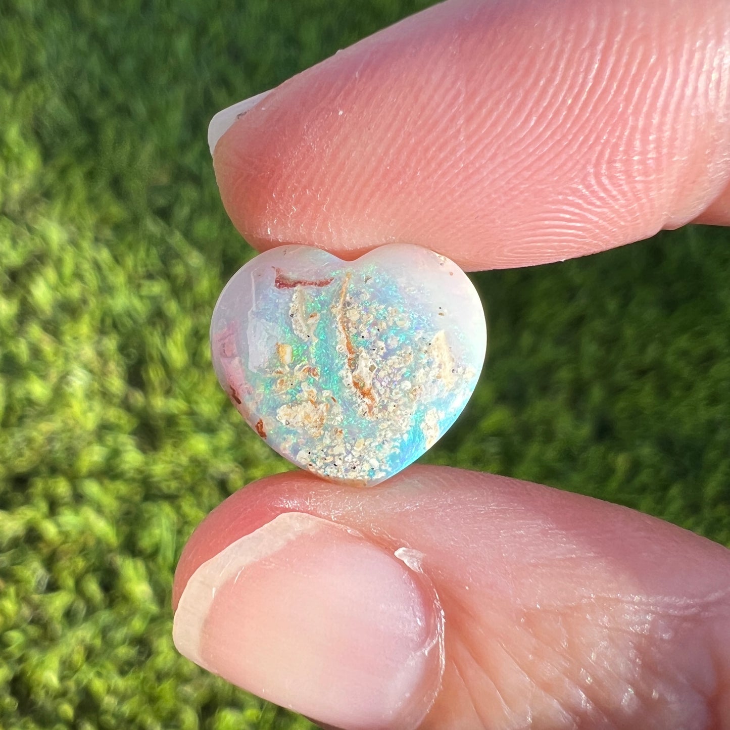 4.28 Ct wood replacement heart opal