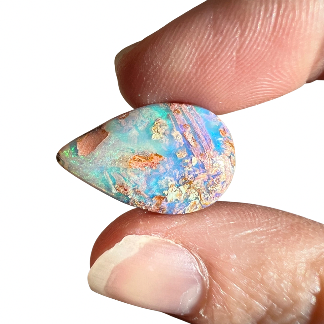 6.26 Ct teardrop wood replacement opal