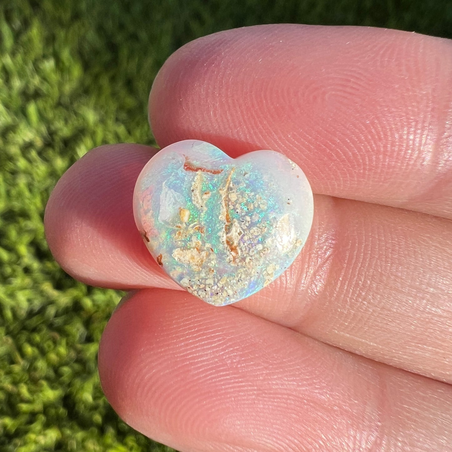 4.28 Ct wood replacement heart opal