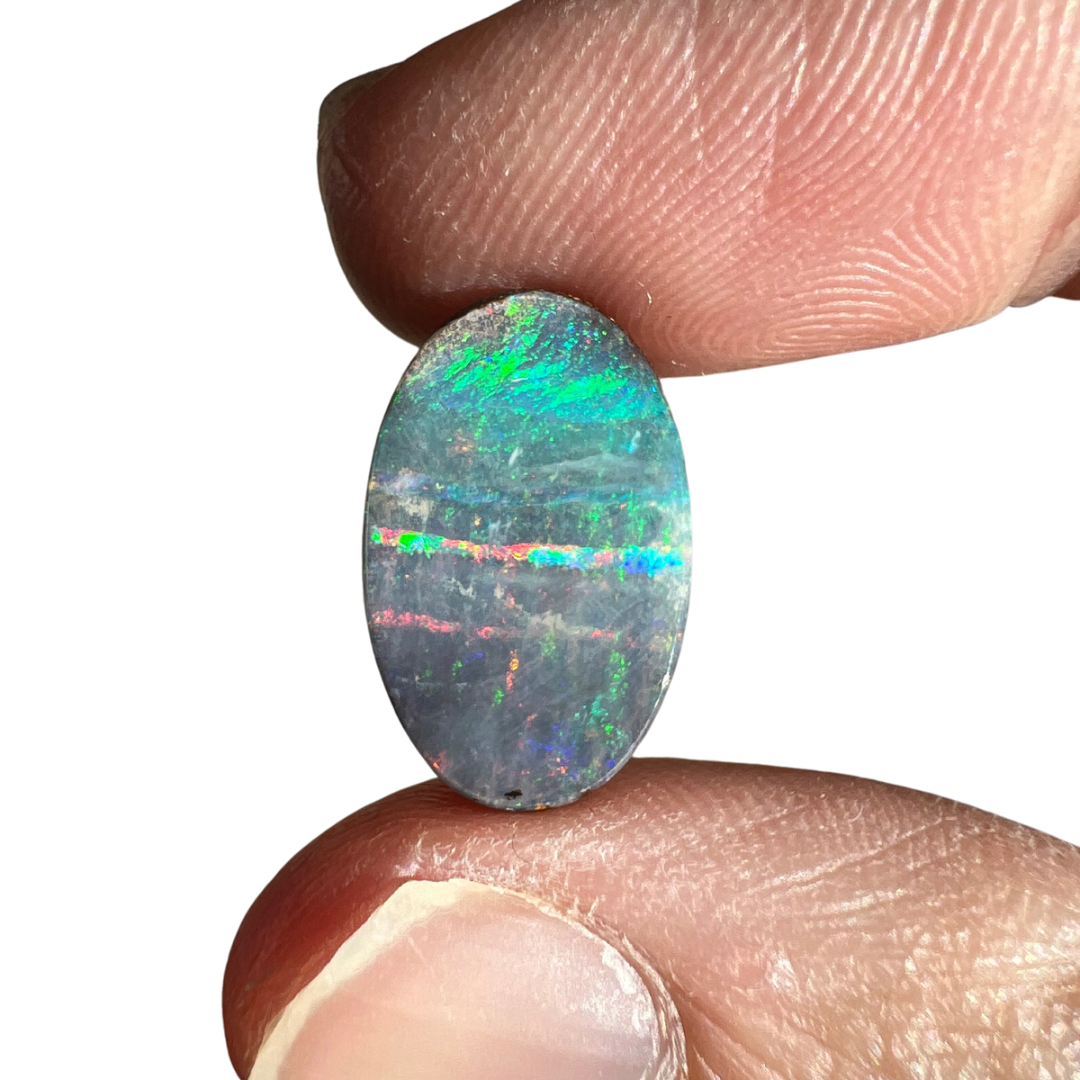 8.84 Ct oval boulder opal pair