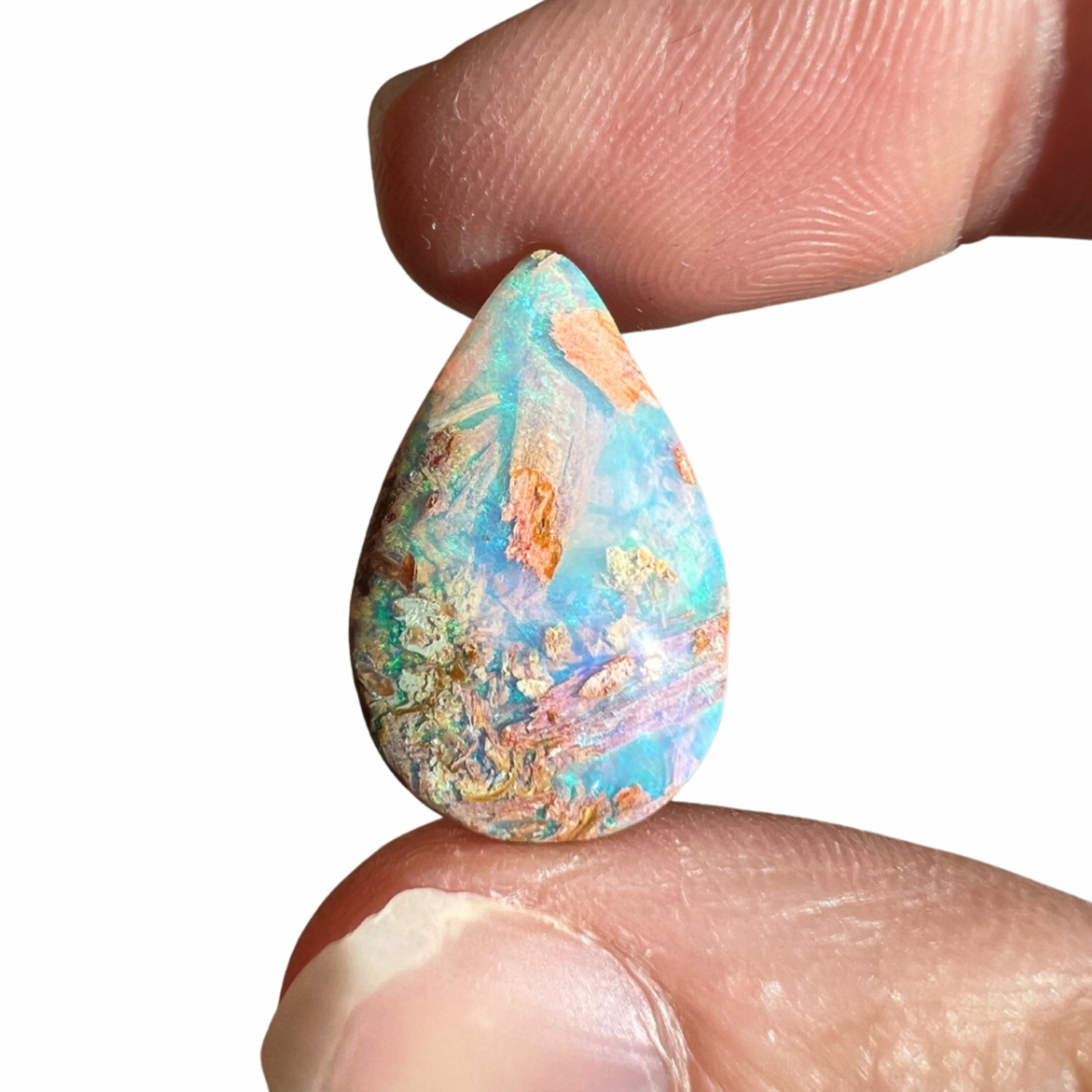 6.26 Ct teardrop wood replacement opal