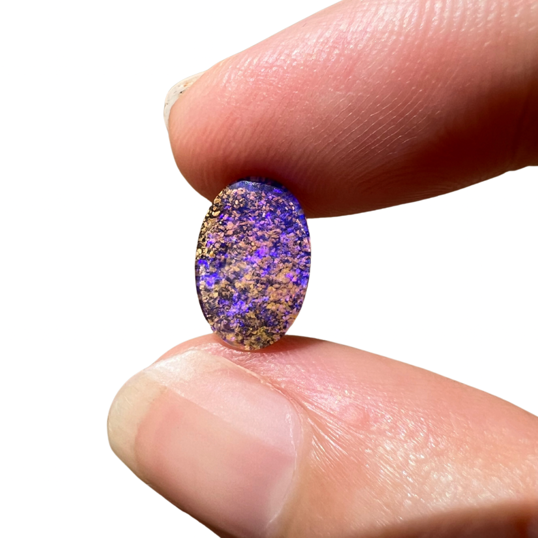 1.48 Ct purple wood replacement opal