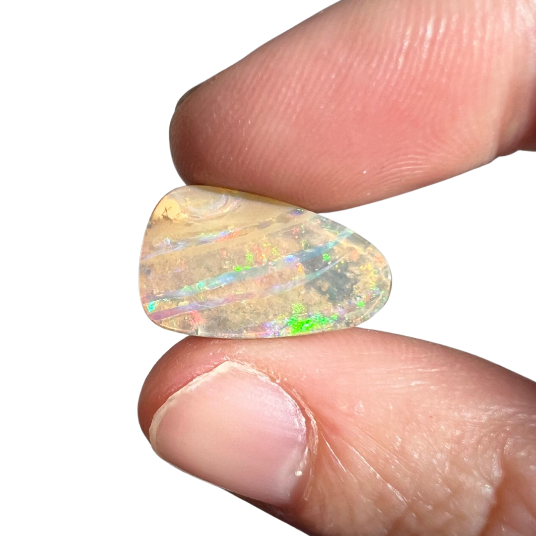 5.09 Ct colourful striped boulder opal