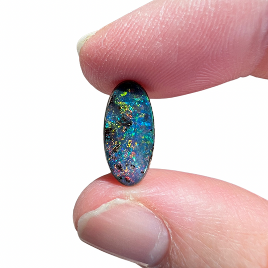 2.67 Ct rainbow boulder opal