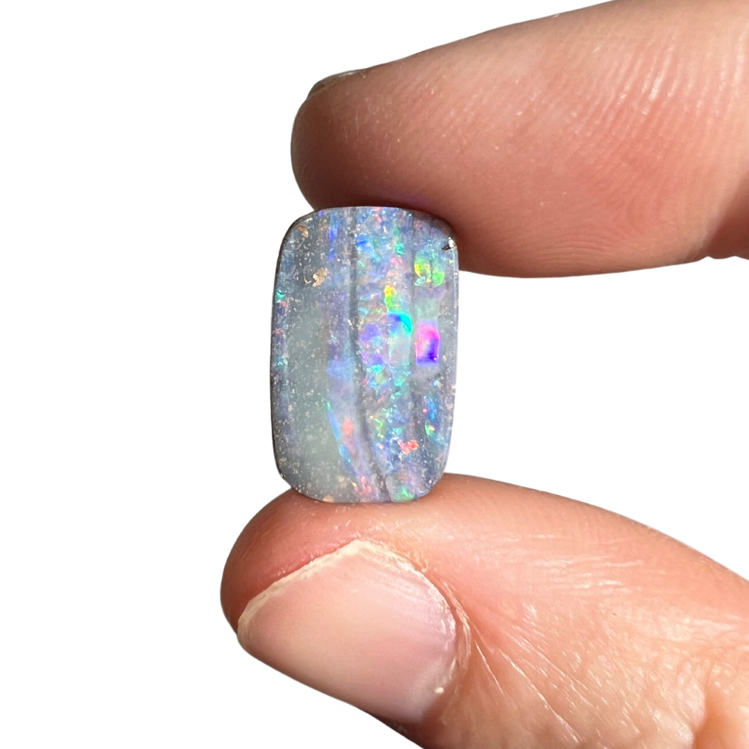 5.02 Ct rainbow stripe boulder opal