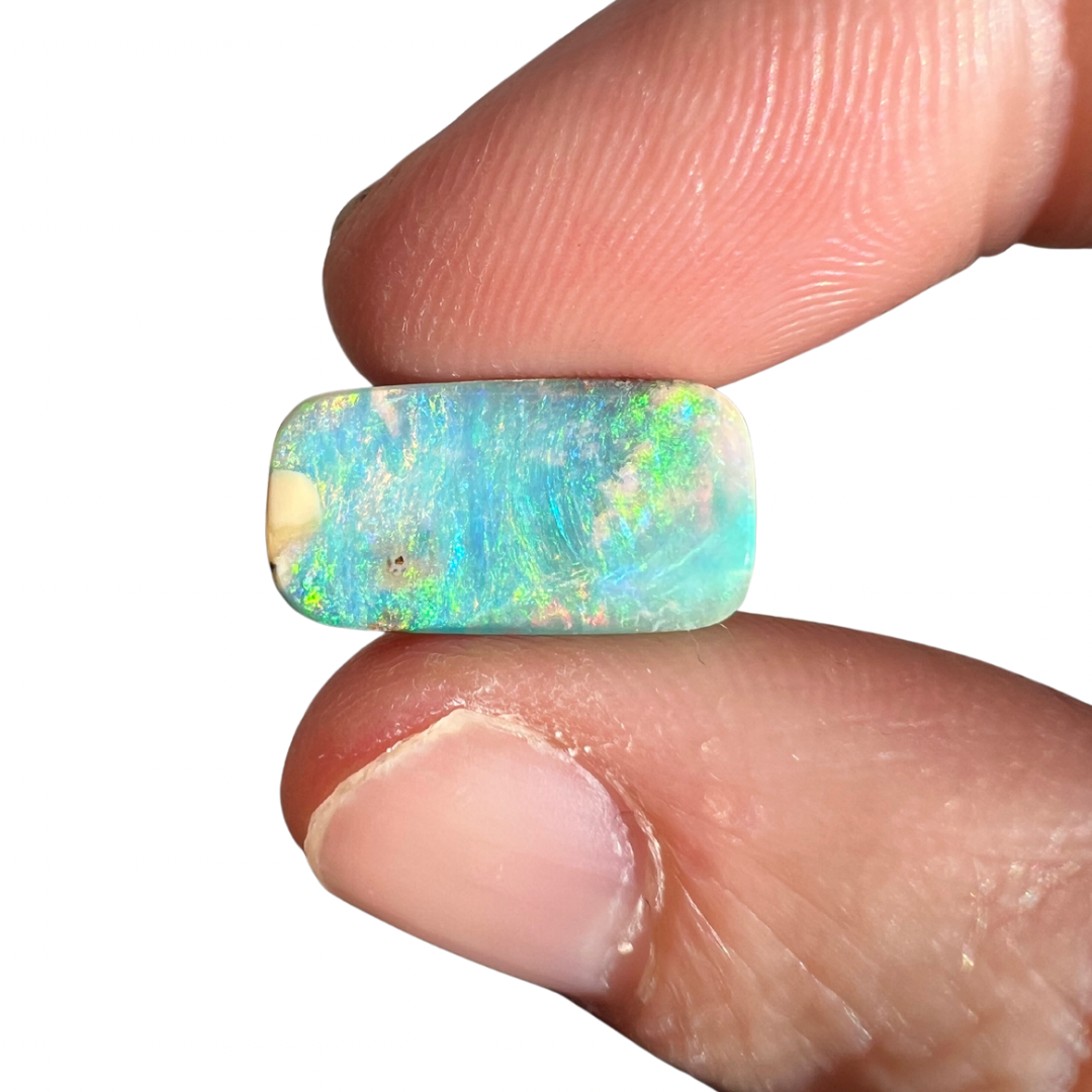 4.95 Ct small rectangle boulder opal