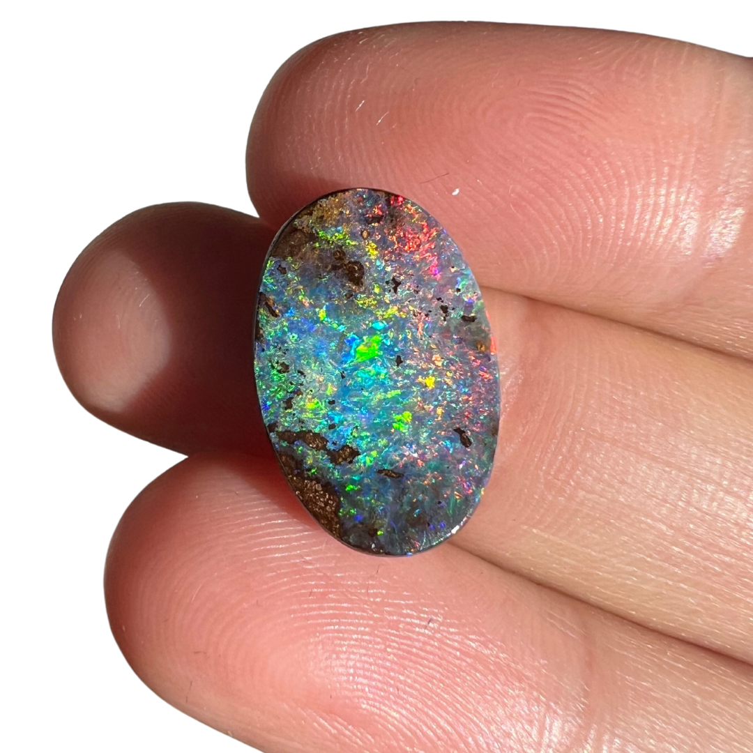 6.42 Ct RAINBOW GEM BOULDER OPAL