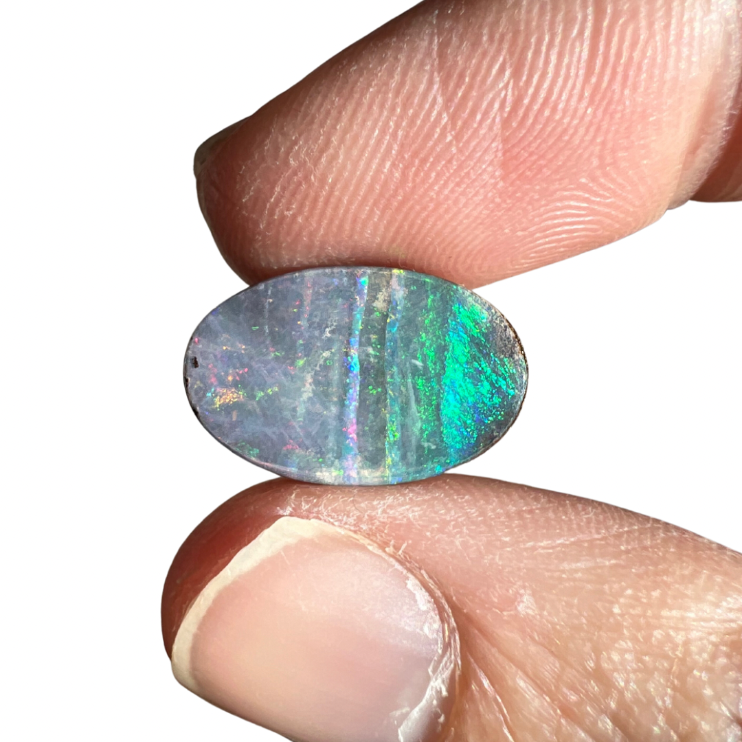 8.84 Ct oval boulder opal pair