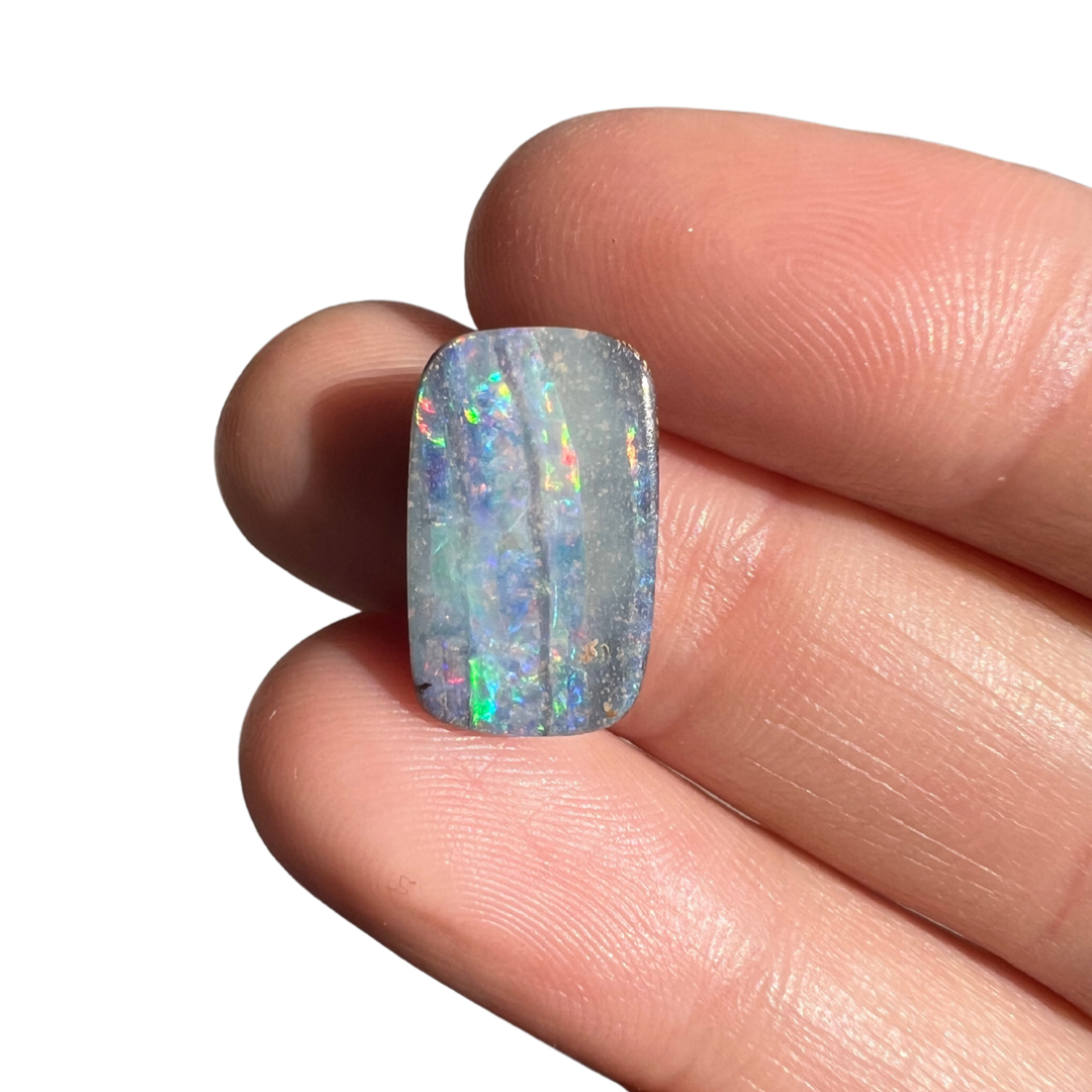 5.02 Ct rainbow stripe boulder opal