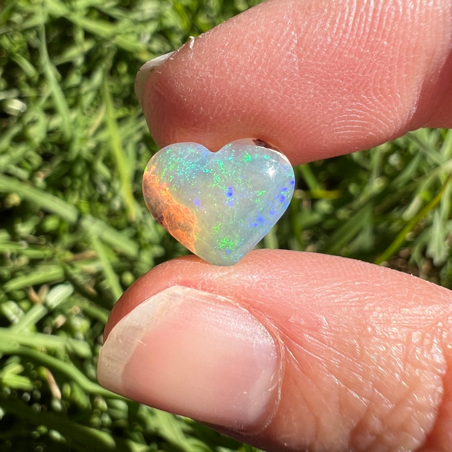 2.35 Ct wood replacement heart opal