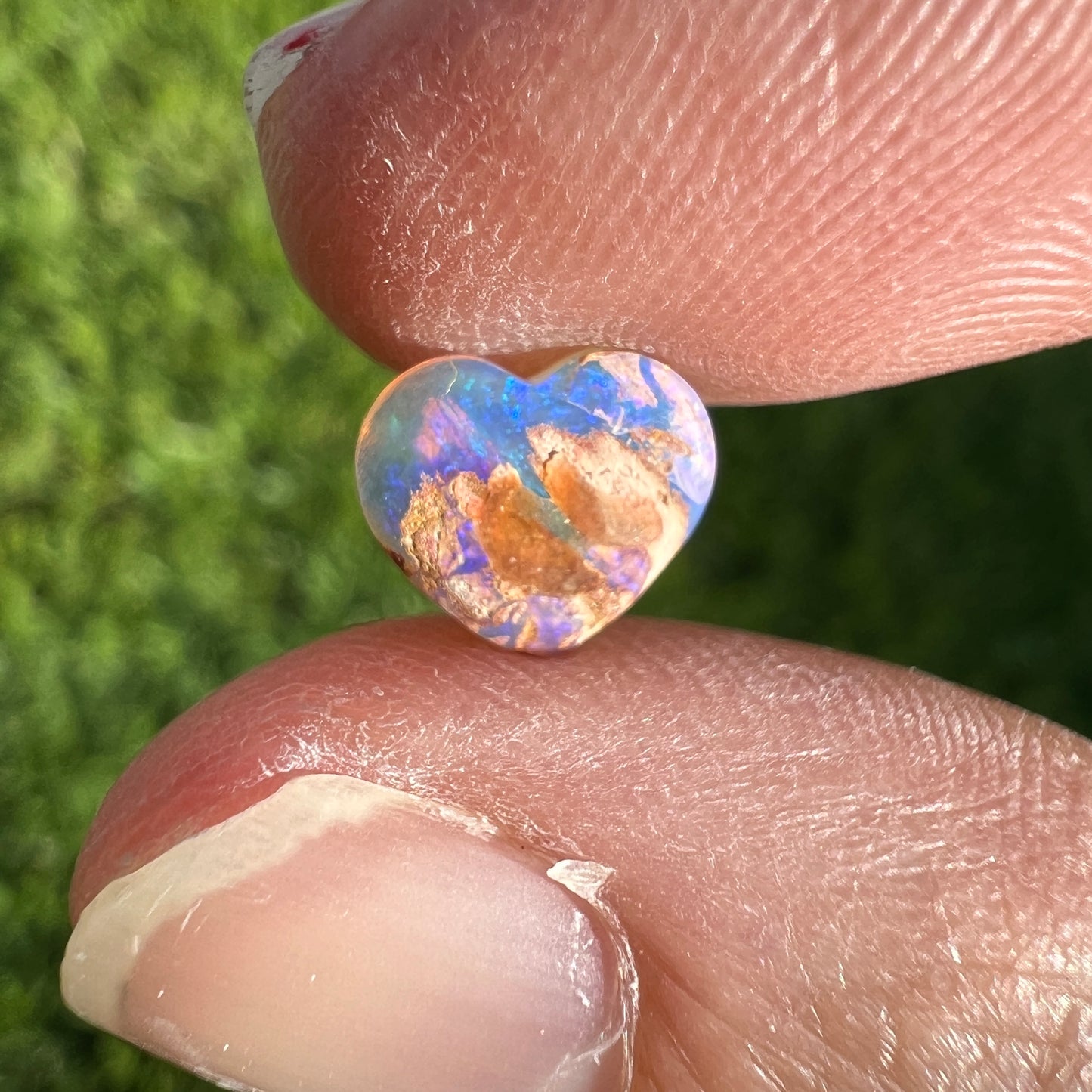 0.93 Ct heart wood replacement opal