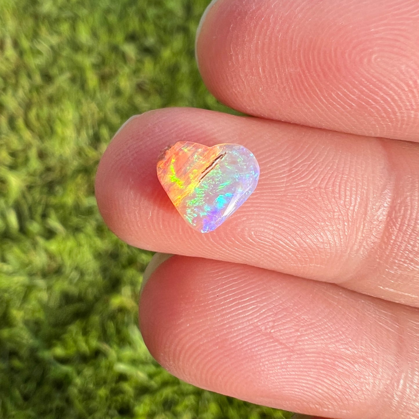 0.84 Ct heart wood replacement opal