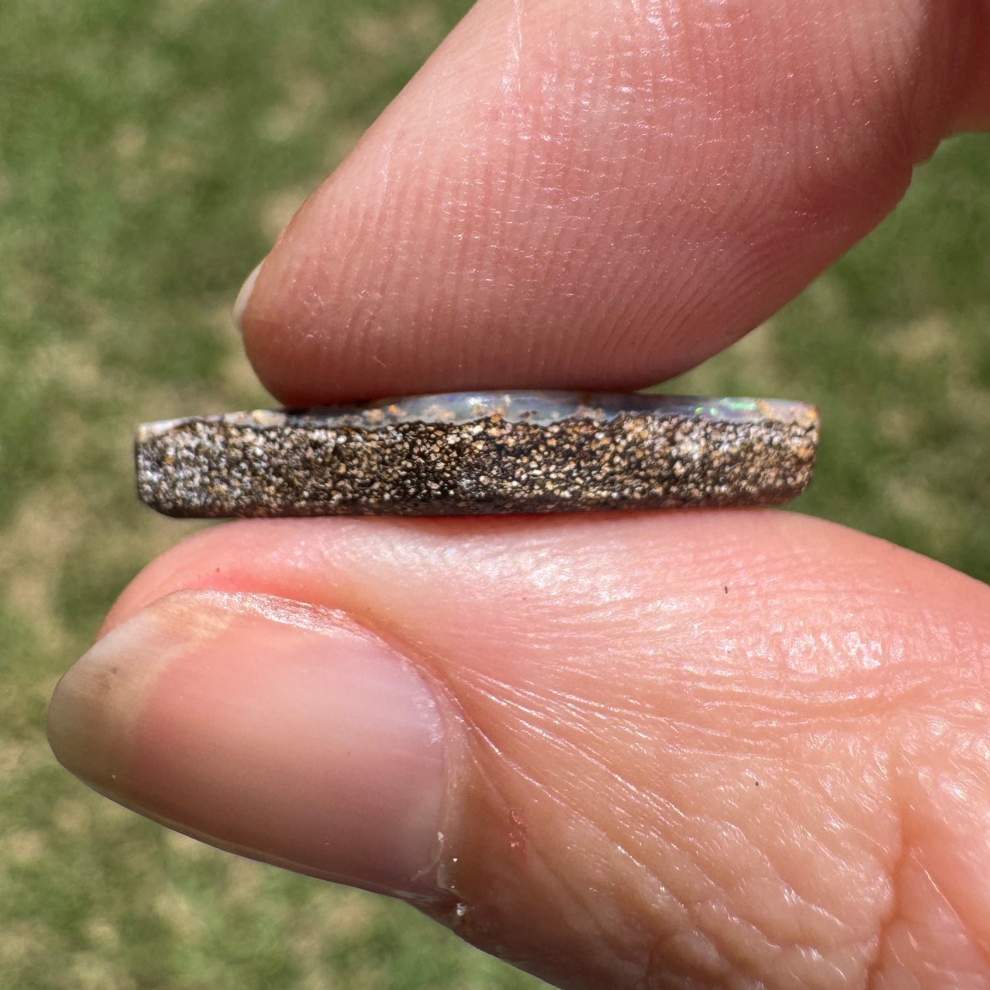 5.45 Ct diamond-shaped boulder opal