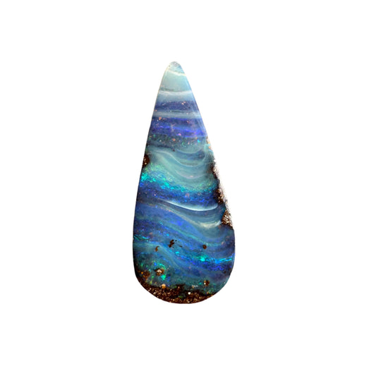 4.27 Ct stripy teardrop boulder opal.