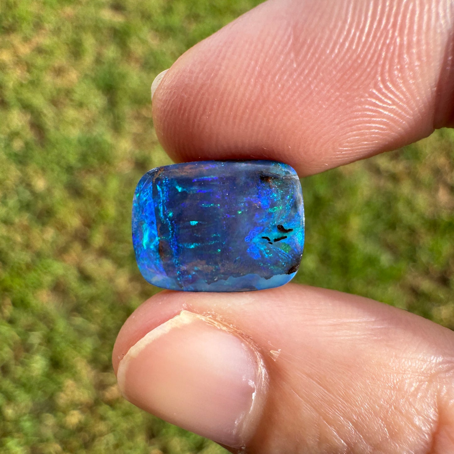 5.36 Ct rectangle boulder opal