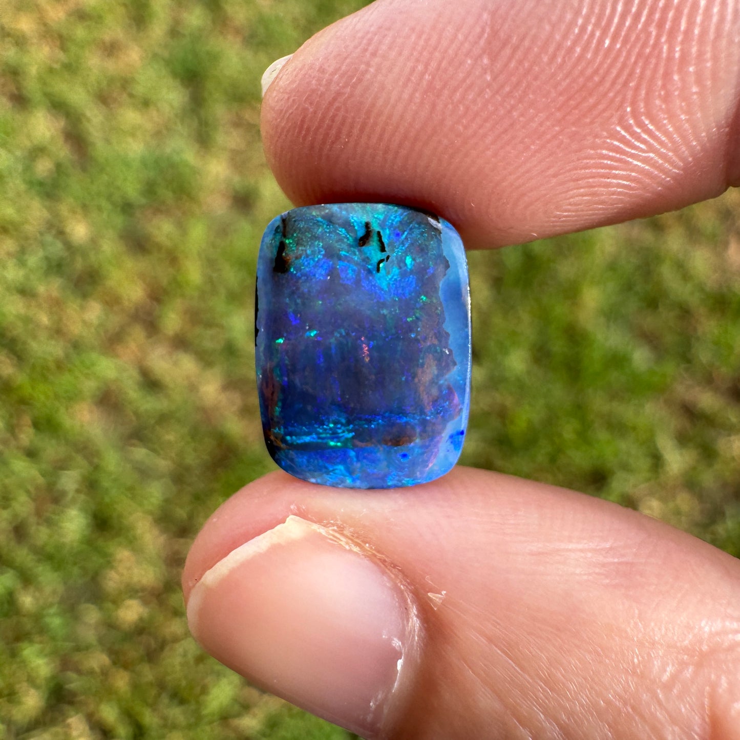 5.36 Ct rectangle boulder opal