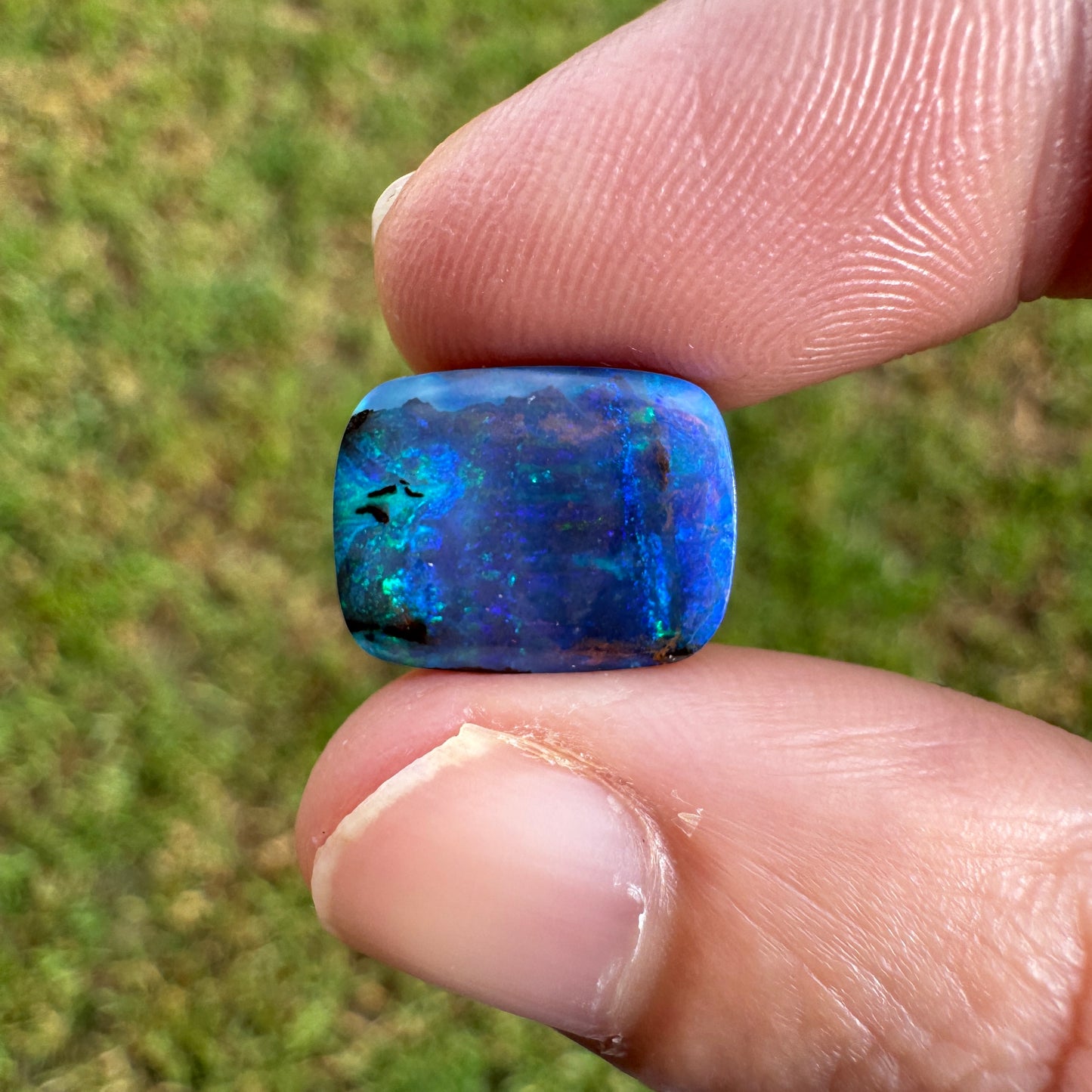 5.36 Ct rectangle boulder opal