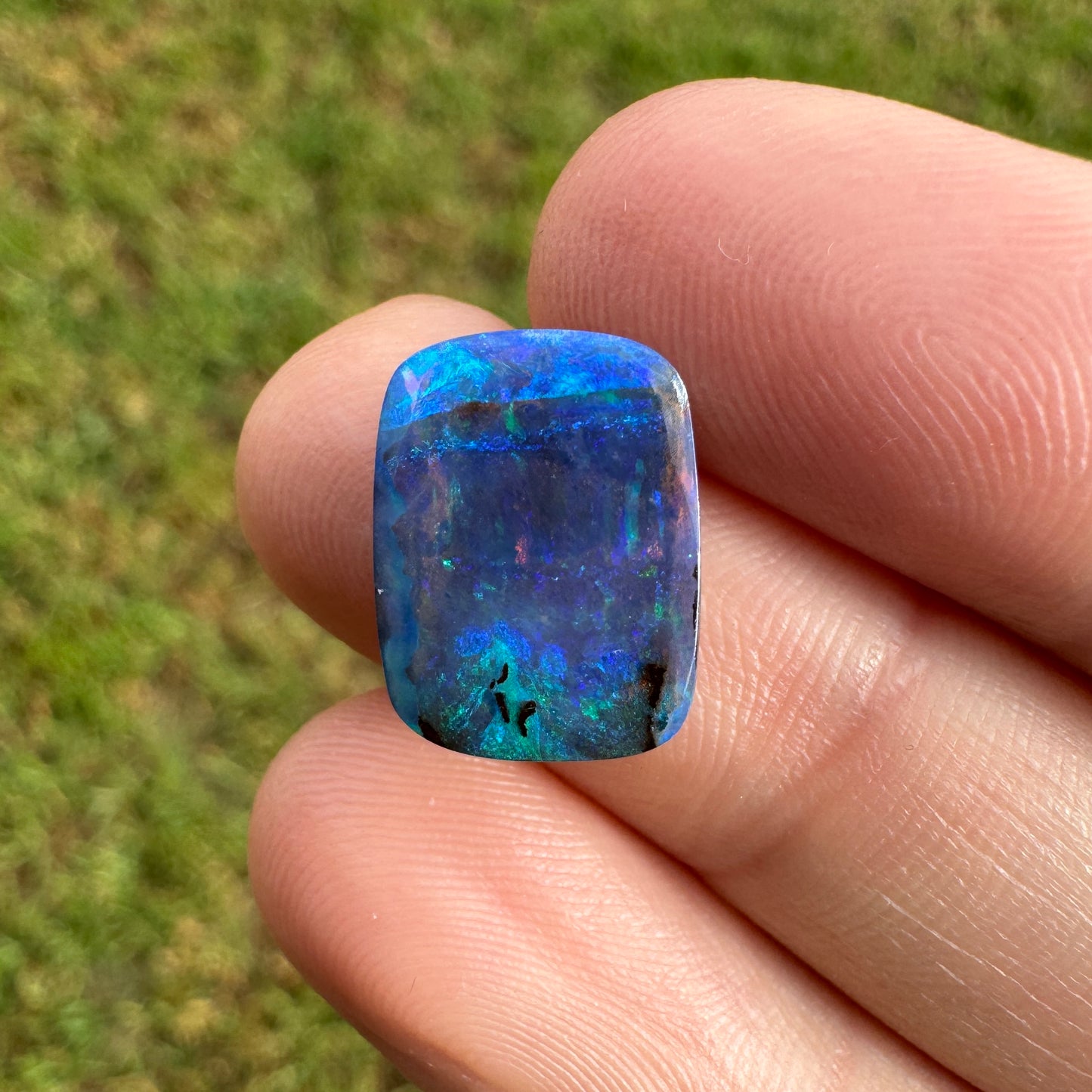 5.36 Ct rectangle boulder opal