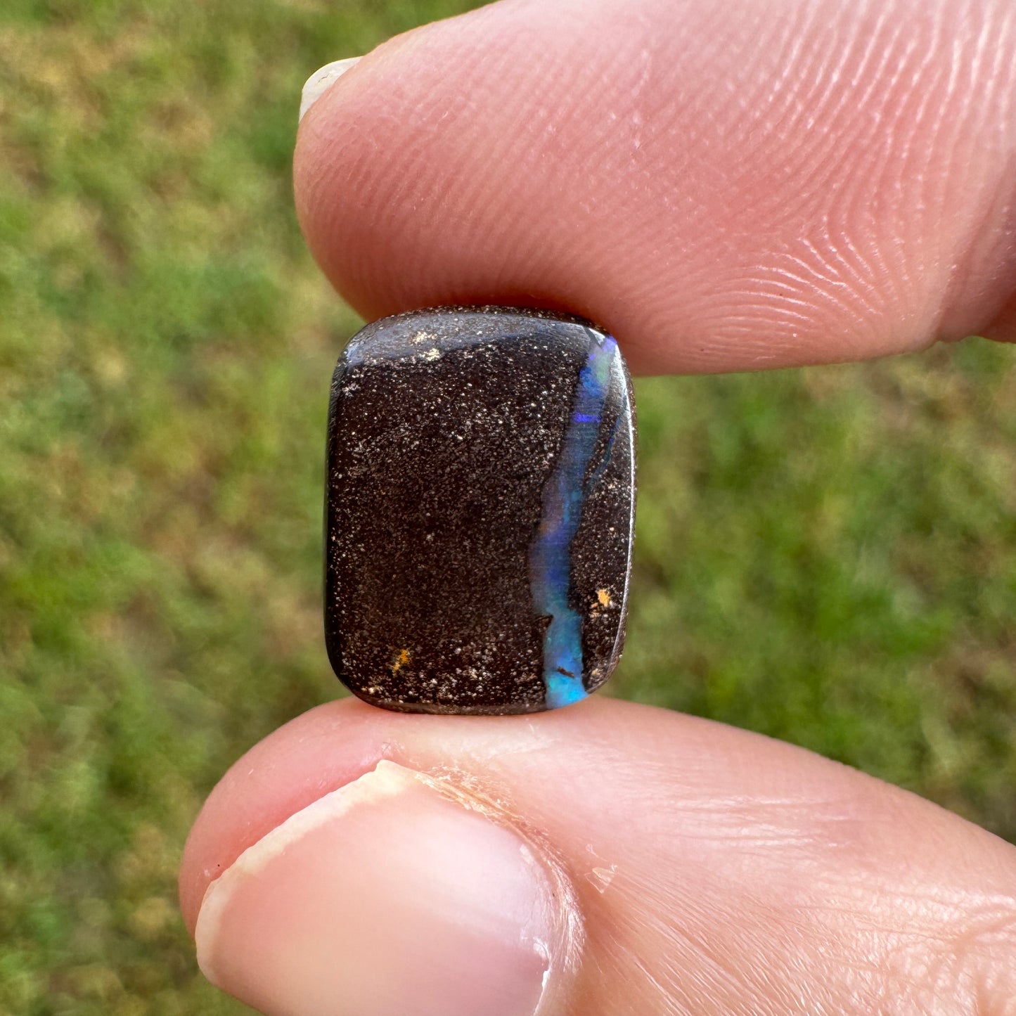 5.36 Ct rectangle boulder opal