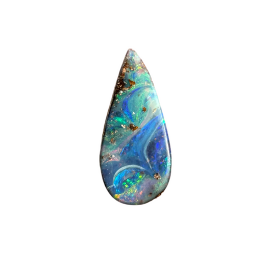 2.29 Ct rainbow swirl boulder opal