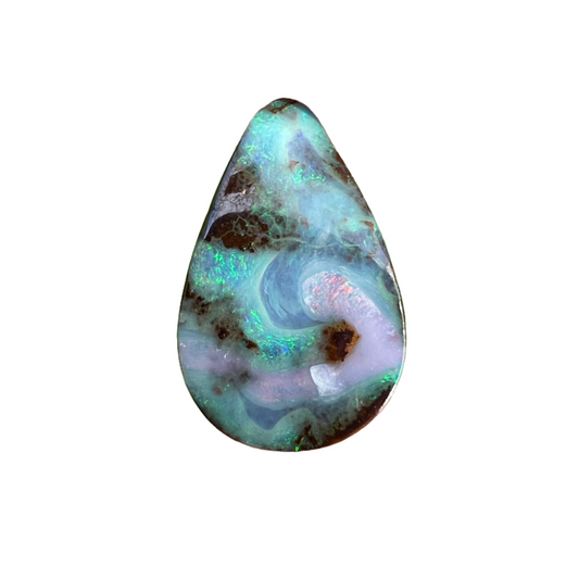 6.67 Ct teardrop boulder opal